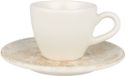 Bonna Nacrous - Tasse à expresso & soucoupe - 80 cc - Porcelaine - set de 6