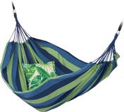 Merkloos Relaxdays Hangmat Katoen Blauw-Groen