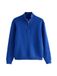 Next - Heren - Trui met kwartrits - Blauw