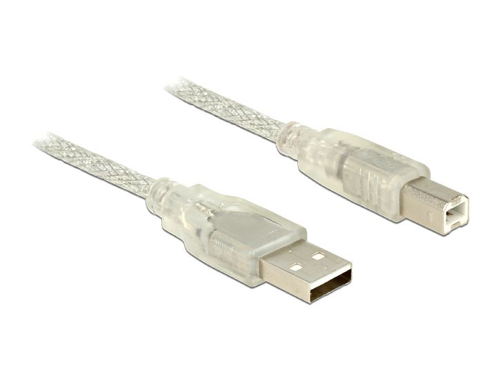 DeLOCK 83892 USB-kabel 1 m Transparant