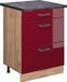 Vicco R-Line Keukenonderkast – 60 cm met laden, WB Antraciet Rode hoogglans