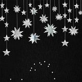 pinkblume Zilveren ster slinger feestdecoraties kit 3D sterren metalen vlaggenlijn banner voor vakantie Kerstmis verjaardag bruiloft babyshower hangende decoraties voor Kerstmis kinderkamer decor