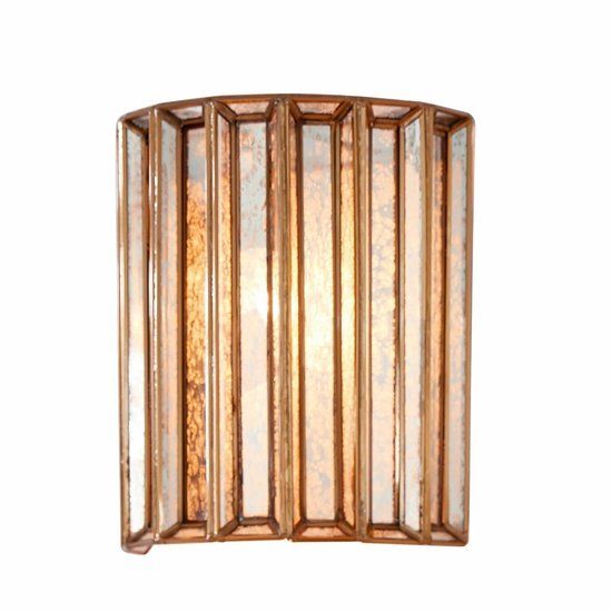 Loberon Wandlamp Immogen antiekgoudkleurig