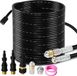 Sans marque 30 mètres Tuyau d'égout Utilisable pour Kärcher K2, K3, K4, K5, K6, K7 nettoyeur haute pression - Kit de nettoyage de tuyau avec buses