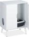 Relaxdays Armoire pour chat avec portes 77x58x40 cm - blanc