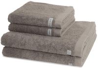Ross 2 X handdoek 2 X douchehanddoek - in set Sinfonie taupe