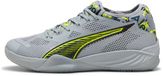 Puma Eliminate Nitro SQD 4 Berlin Indoor Schoenen Handbal Unisex Grijs/Geel Maat 44.5