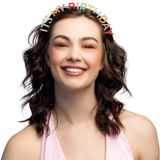 Boland - Metalen diadeem 'It's my birthday' Multi