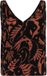 Protest PRTCrazy Spaghetti Top Femme Col en V Coupe ample Marron Viscose