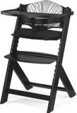 Kinderkraft ENOCK - Houten Kinderstoel 3-in-1 - Zwart