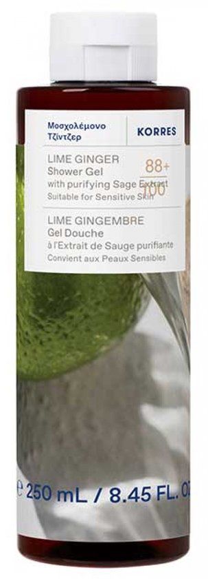 Korres Douchegel Limoen Gember 250 ml