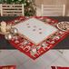 PETTI Artigiani Italiani - Kersttafelloper, tafelloper voor Kerstmis, tafelloper 90 x 90 cm, elfenmiddenstuk, 100% Made in Italy