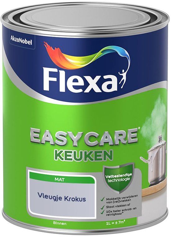 FLEXA Easycare Muurverf - Keuken - Mat - Vleugje Krokus - 1 liter