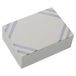 DRW Sieradendoosje van hars en hout in wit en blauw, 13 x 18 x 6 cm