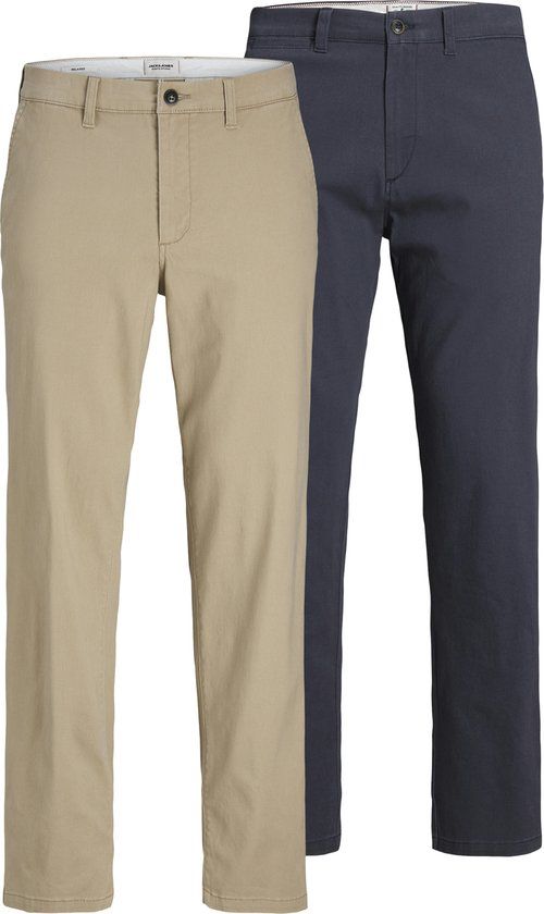 JACK&JONES PANTS STUDIO JPSTKANE DAVE CHINO 2PK MP NOOS Heren Chino broek