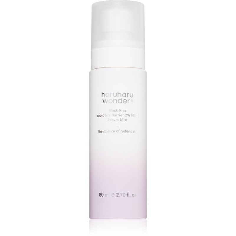 haruharu Wonder Black Rice Probiotics 2% NAD+ Serum Mist, Ultra-Fine Mist, Hydrating & Plumping, Barrier Support, Sensitive Skin, Ceramide, Koreaanse huidverzorging, Veganistisch, 2,70 ml