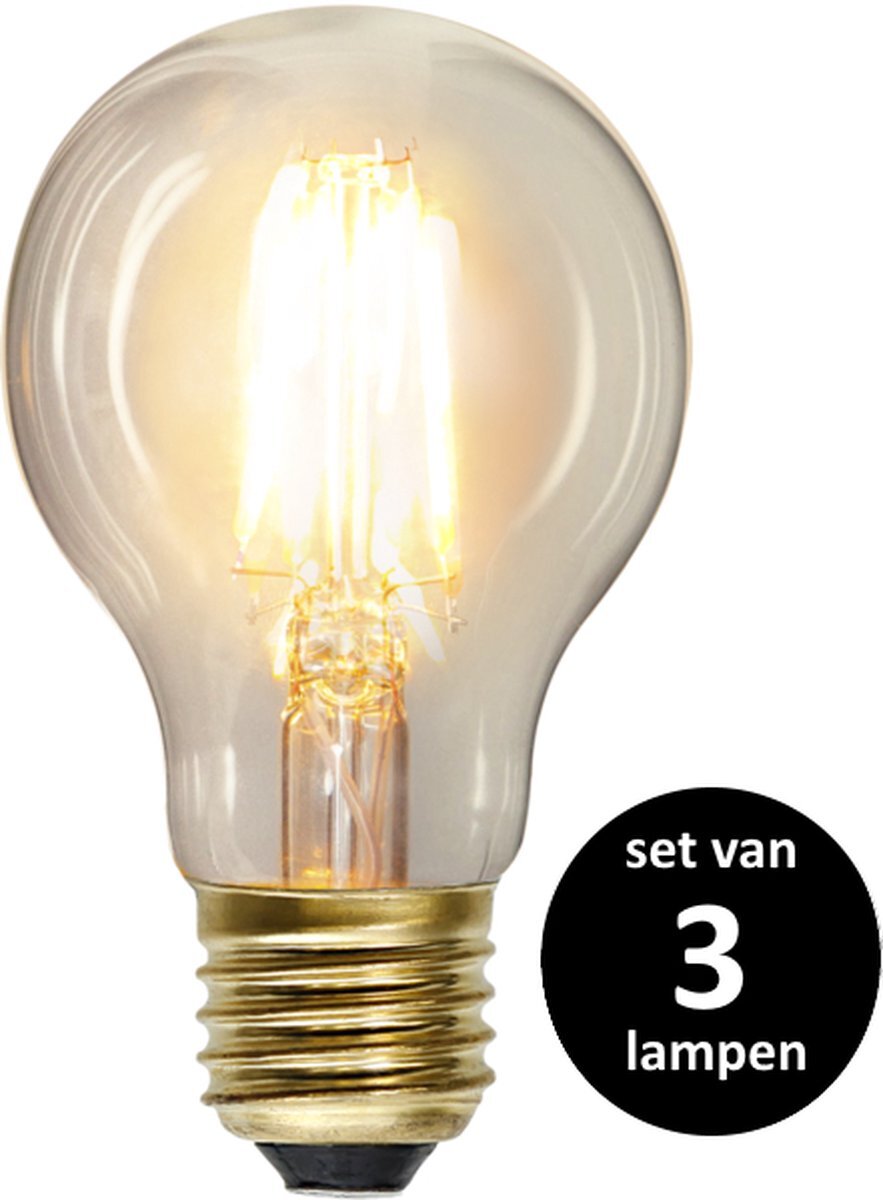 Star Trading LED Peertje (Standaard maat) lichtbron - E27 - Niet dimbaar - Super Warm Wit <2200K - 2.3 Watt - vervangt 30W Halogeen - set van 3