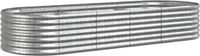 vidaXL Plantenbak - 224x80x36 cm - Gegalvaniseerd Staal - Zilverkleurig