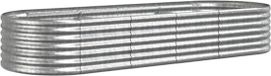 vidaXL Plantenbak - 224x80x36 cm - Gegalvaniseerd Staal - Zilverkleurig