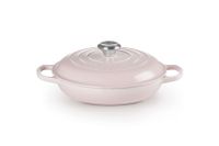 Le Creuset plat ovale en fonte rose coquillage - 2,2 L