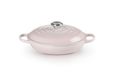 Le Creuset plat ovale en fonte rose coquillage - 2,2 L