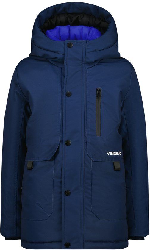 Vingino Tharpa Jongens Buitenjas Polyester Denim Blue - Maat 14