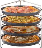 Merkloos APS Frame voor 4 pizzaborden 26 x 25 cm, H: 26 cm roestvrij staal