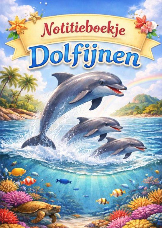 Notitieboekje, Bookmundo Notitieboekje, Dolfijnen