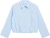 s.Oliver Blouse lichtblauw Lange mouw Katoen Regular Fit Vrouwen 38