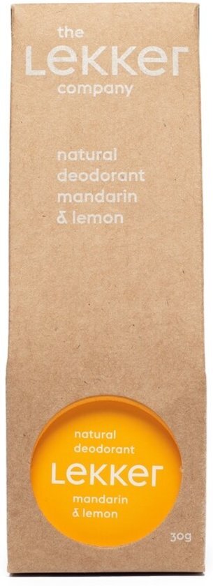 The Lekker Company Natural Deodorant Mandarin & Lemon