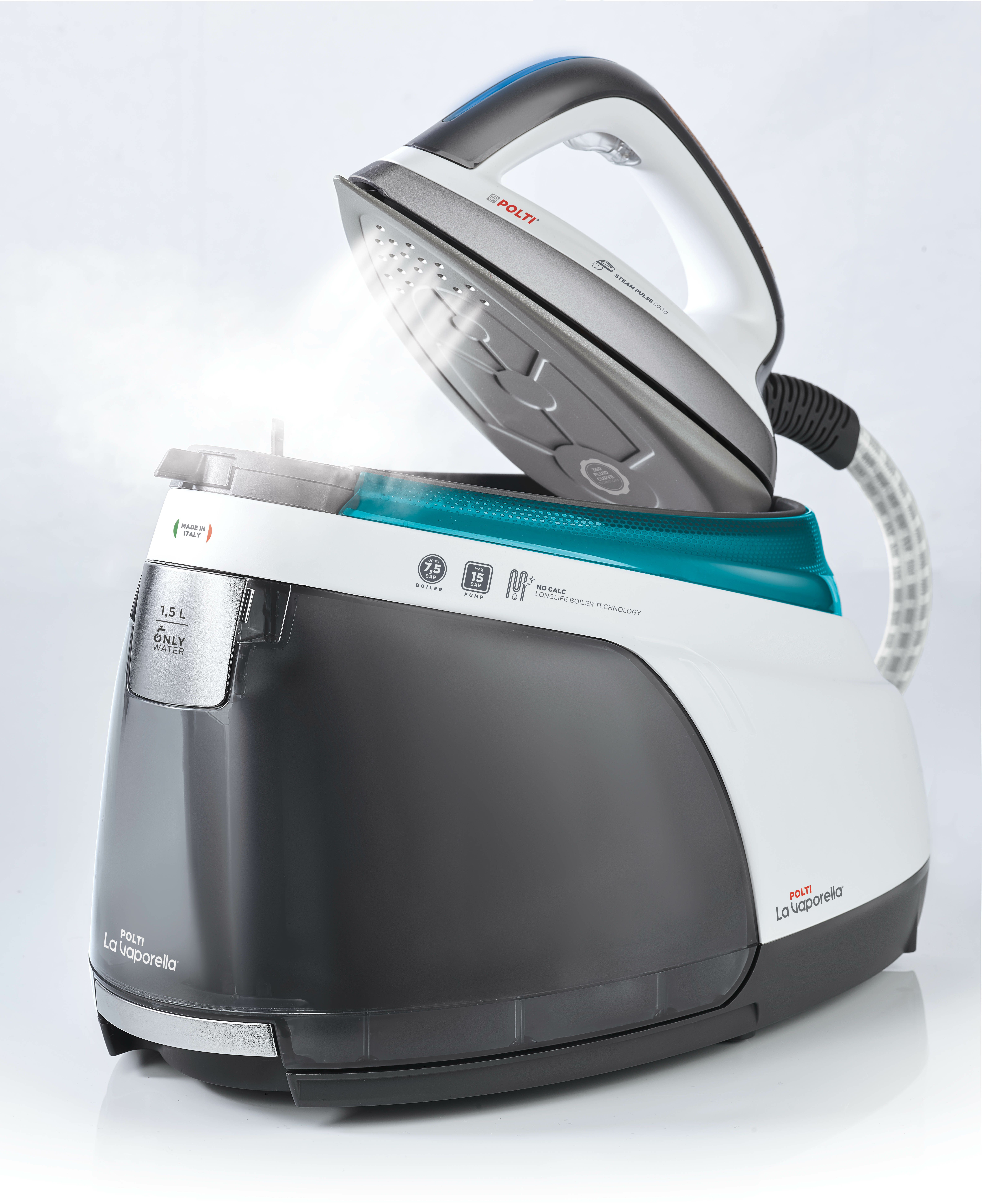 Polti La Vaporella XT100C Stoomgenerator - 2400W - 1.5L - Aluminium zoolplaat