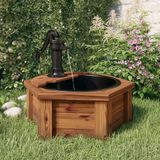 vidaXL Waterfontein met pomp, 57x57x53 cm, massief vurenhout