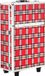 Mallette cosmétique S-015, imprimé grille rouge
