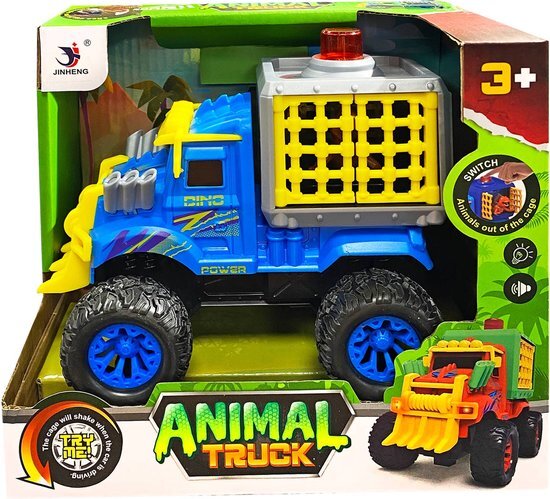 Basic Dino Truck Met Dino + Licht En Geluid