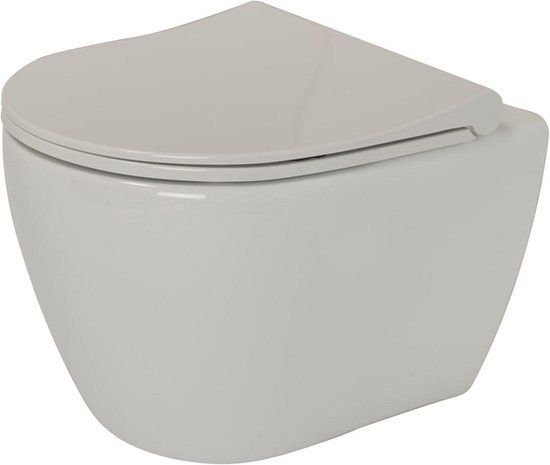 Plieger Lima Wandclosetpack Diepspoel Rimless met Softclose Closetzitting Wit