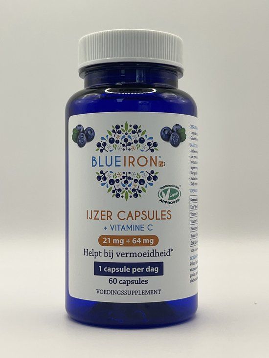 Blue Iron IJzer & Vitamine C - 60 capsules