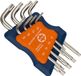 Rotec Jeu de clés Allen 8 pièces, long, Torx T9 - T40 (nickel)