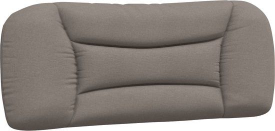 vidaXL Hoofdbordkussen "Hvar" 100 cm Stof Taupe
