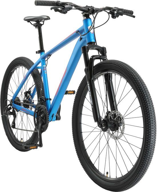 Bikestar Hardtail Alu MTB Sport Mountainbike - 27.5 Inch - 21 Speed - Blue - Unisex - 46cm Frame
