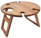 Table de pique-nique Table pliante en bois de manguier - 39,5 x 24,5 cm - Marron