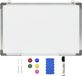 vidaXL Whiteboard magnetisch 60x40 cm staal wit