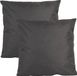 Anna's Collection Coussins d'extérieur 2x Anthracite 45x45cm Polyester