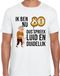 Bellatio Decorations Cadeau T-shirt heren - leeftijd 80 jaar - wit - luid en duidelijk - verjaardagsfeest XXL