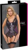 Cottelli Curves Set voor dames Purple/Black 95D/XXL