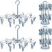 Icecat Lot de 2 séchoirs à chaussettes pliables avec 40 pinces