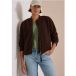 Veste aspect laine avec fermeture éclair