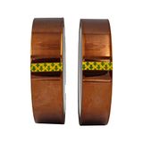 ACIT Polyimide-tape, hoge temperatuurbestendig, 2 rollen, thermoband met siliconenlijm, 3D-printer, afdekken, solderen, isoleren van circuits (25 mm x 33 m)