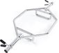 VEVOR Trap Hex Bar Gewichtheffen 50 mm 360 kg Hexagon Dumbbell Bar Zilver