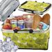 Verk Group Panier réfrigérant pliable Vert Avec fermeture éclair