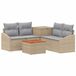 vidaXL Canapé 2 places Beige et Gris clair Polyrattan